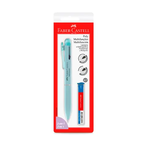 Blister 3 en 1 Boligrafo y Lapiz + Minas Faber-Castell