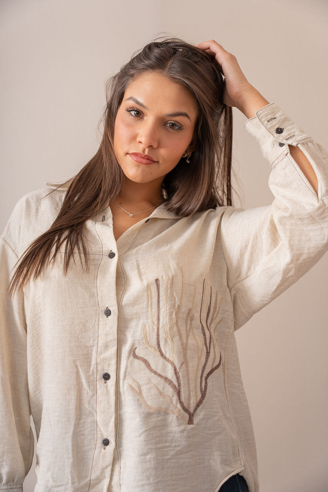 camisa coral