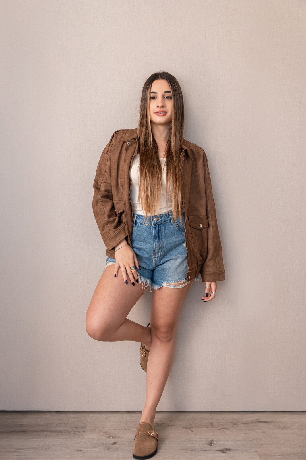 Bomber Gamuza