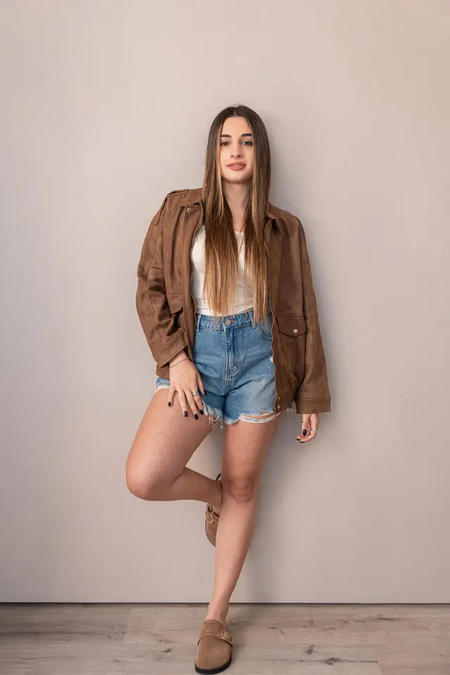 Bomber Gamuza