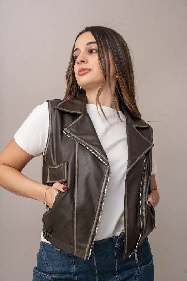 Chaleco Ecocuero