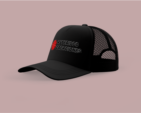 Gorro estilo trucker Negro