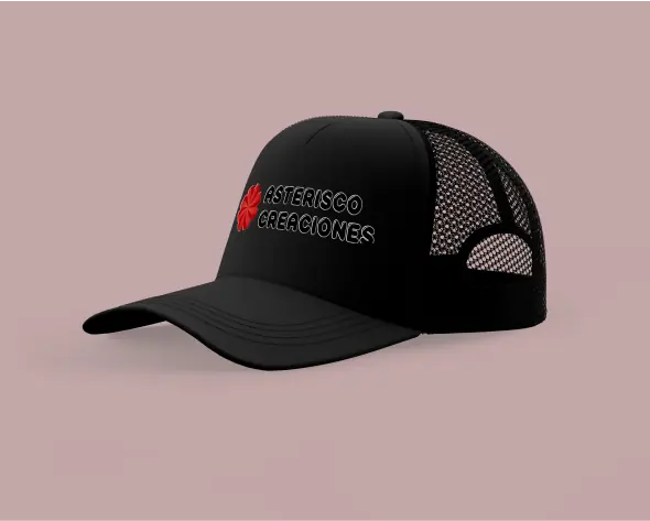Gorro estilo trucker Negro