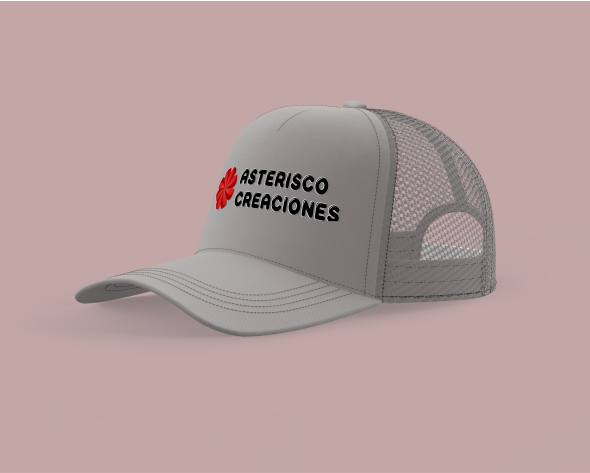 Gorro estilo trucker Gris