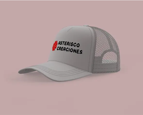 Gorro estilo trucker Gris