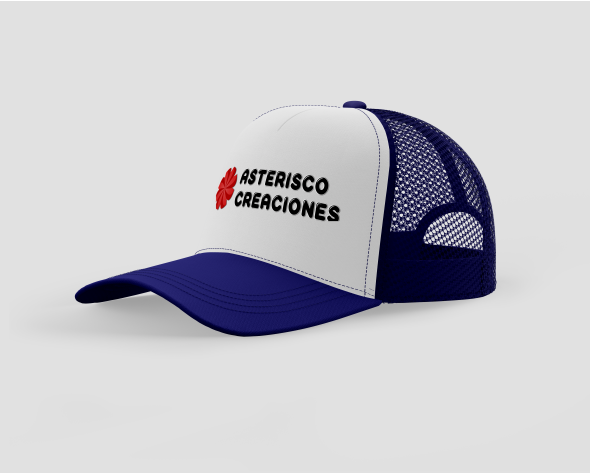 Gorro estilo trucker Azul marino, Blanco, Azul marino