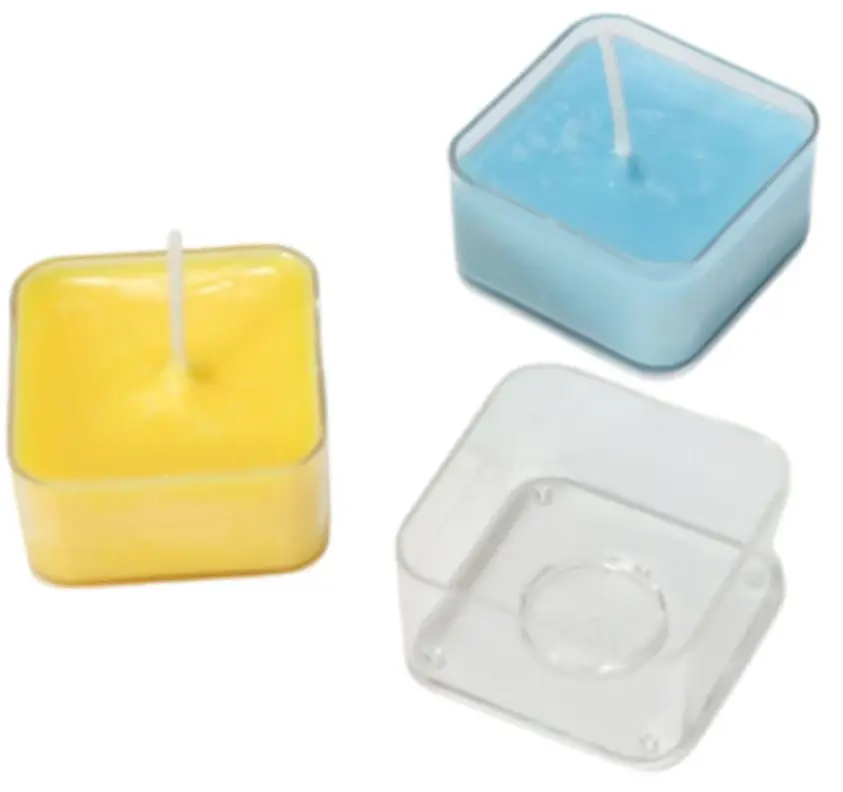 Envase cuadrado mini para velas por unidad