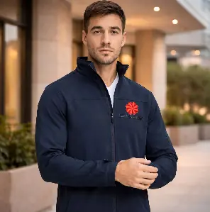 Campera de neopreno con capucha color azul marino