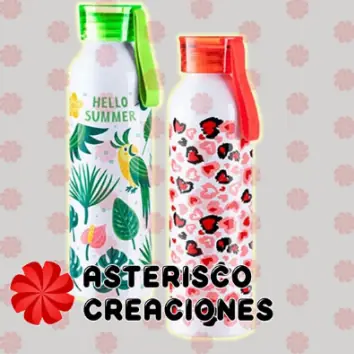 Botella tapa verde
