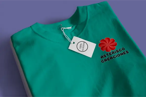Remera verde benetton de algodón