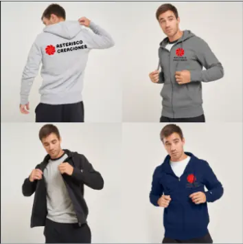 Campera de felpa Gris melange