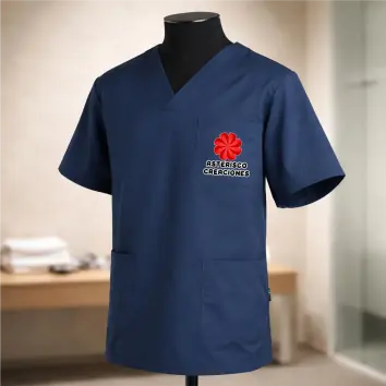 Casaca De Enfermero Azul Marino