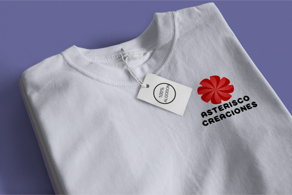 Remera blanca de algodon