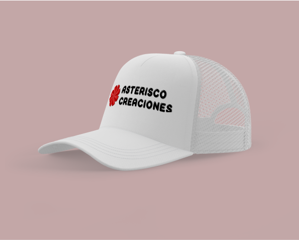 Gorro estilo trucker Blanco