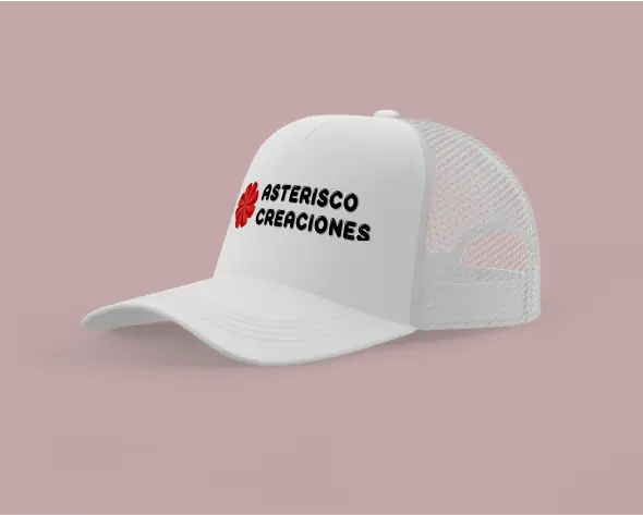 Gorro estilo trucker Blanco