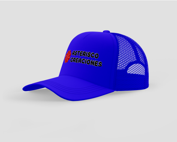 Gorro estilo trucker Azul Francia