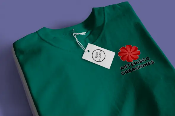 Remera verde ingles de algodón