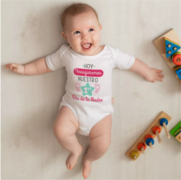 Body de bebe manga corta