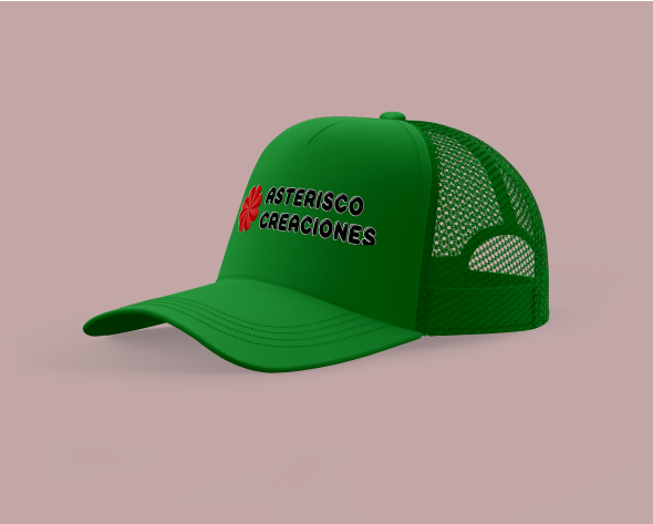 Gorro estilo trucker Verde