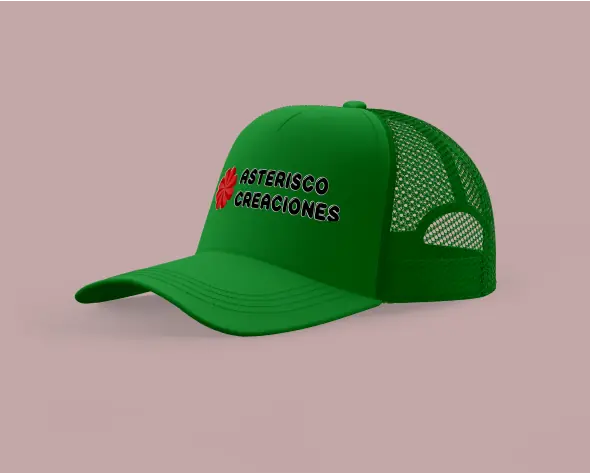Gorro estilo trucker Verde