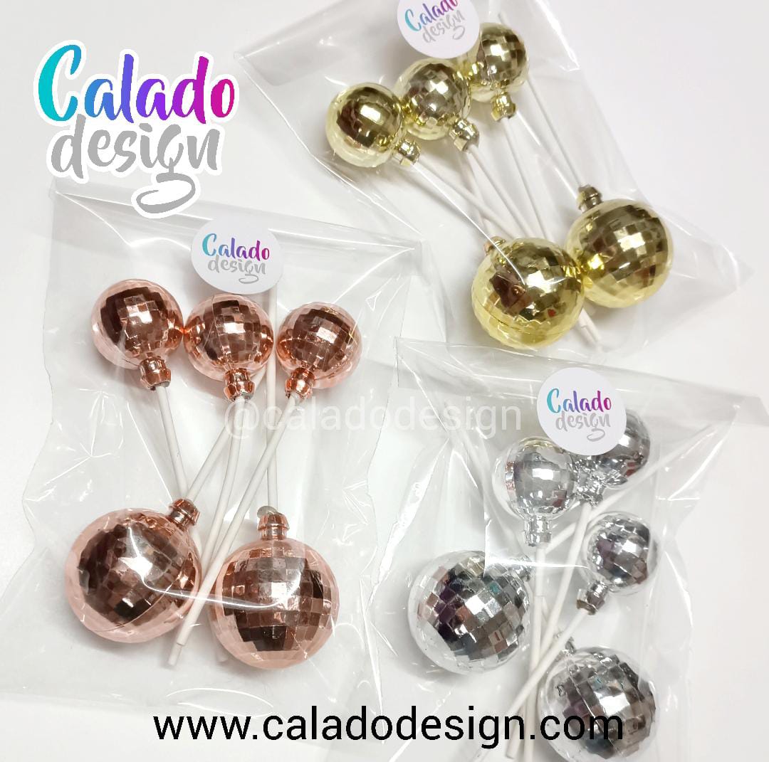 Pack x 5 unid Esferas simil espejo
