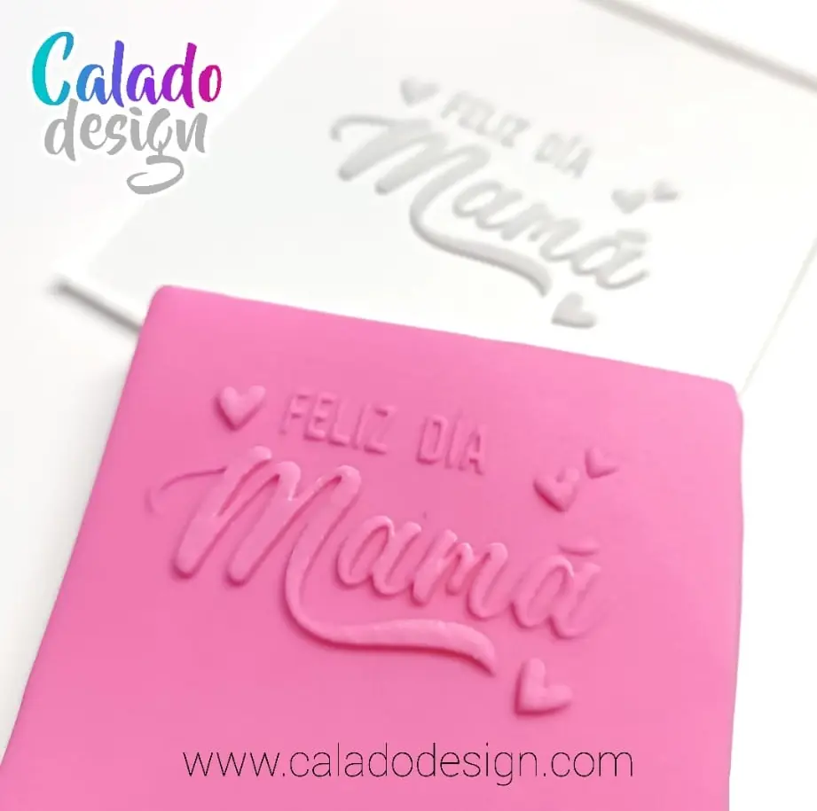 Feliz dá Mamá - sello 10x10 cm