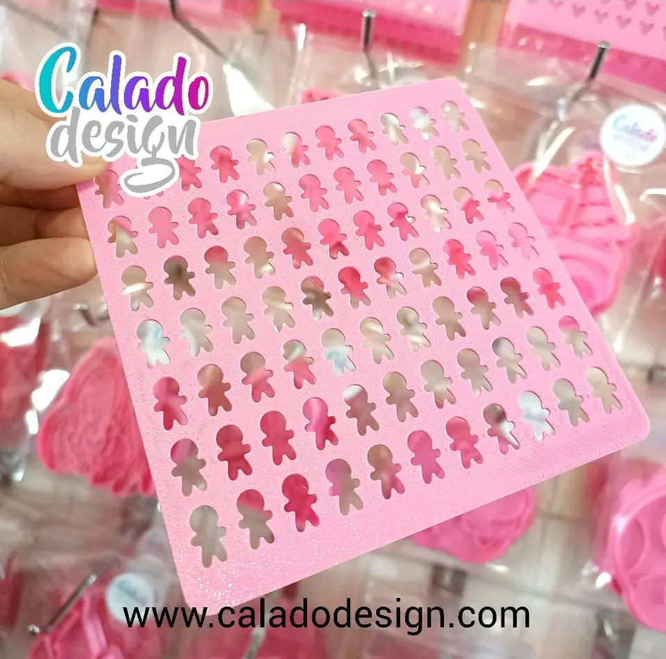 Muñecos de jengibre - Stencil para sprinkles