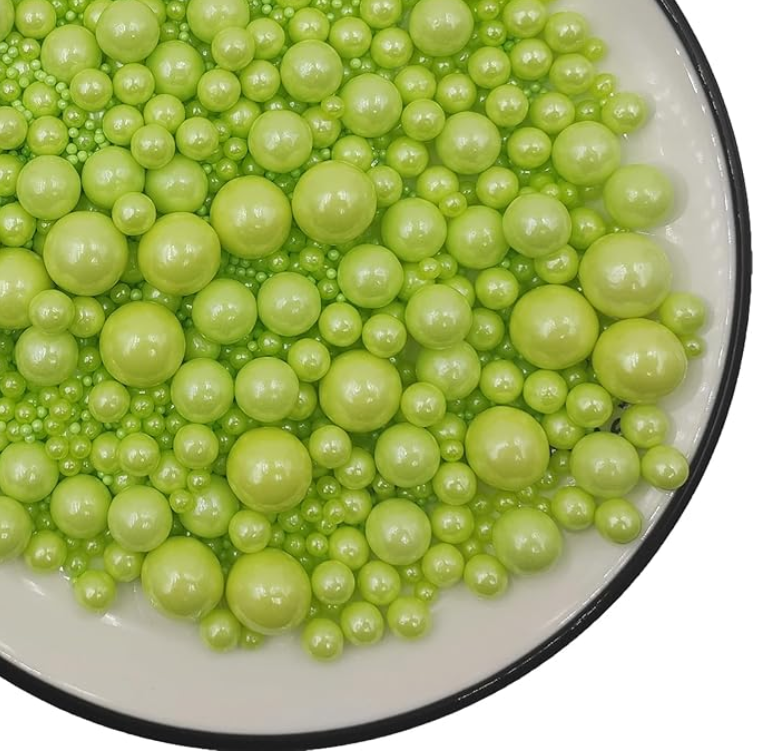 Perlas verde manzana