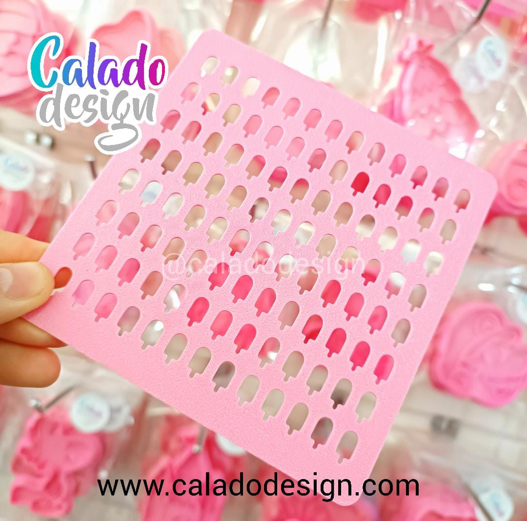 Paletas de helado - Stencil para prinkles