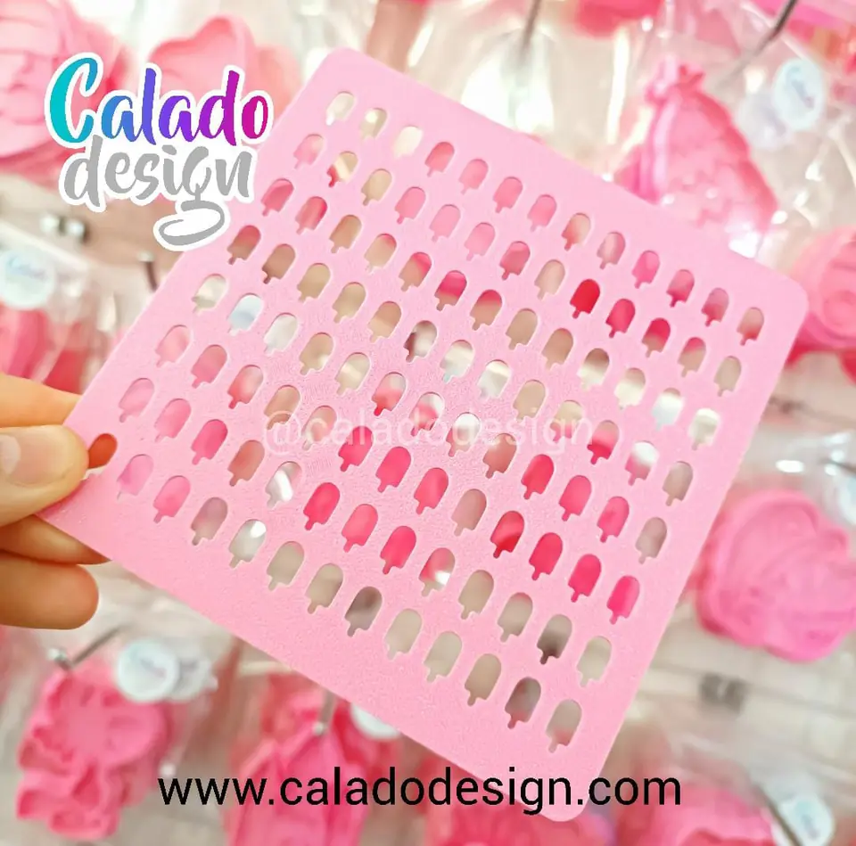 Paletas de helado - Stencil para prinkles