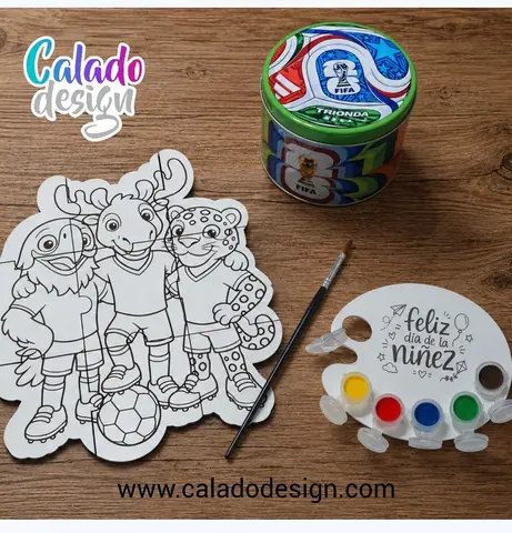 Kit Dia del Niño Puzzle para pintar grande