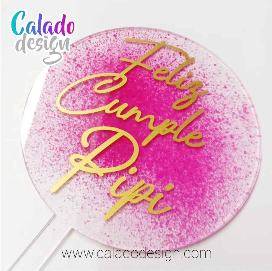 Circulo 12 cm de diam personalizado