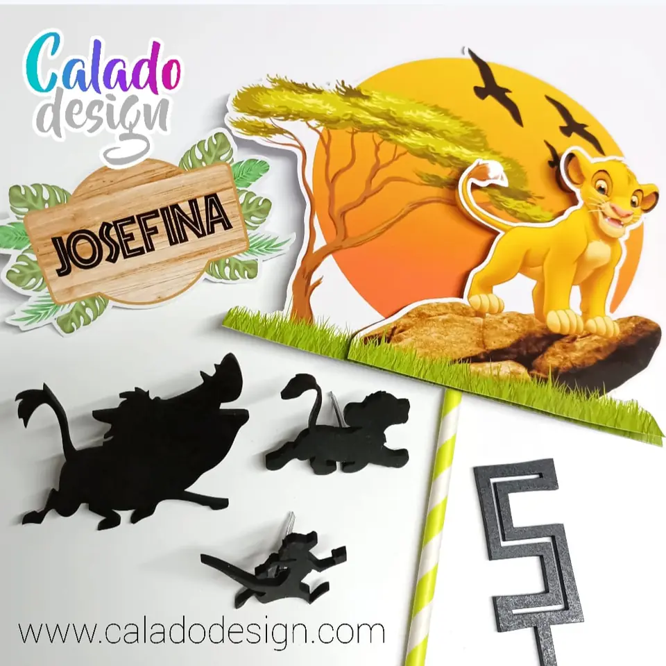 Simba + apliques mdf
