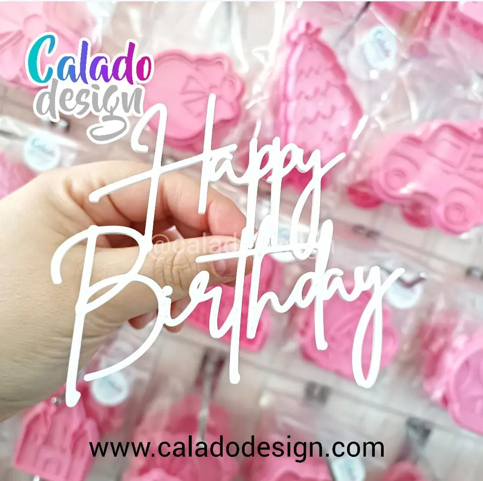 Happy Birthday con pincho hacia atrás