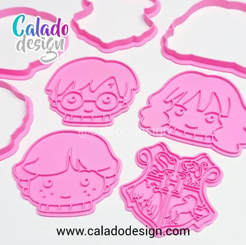 Pack 4 cortantes harry potter