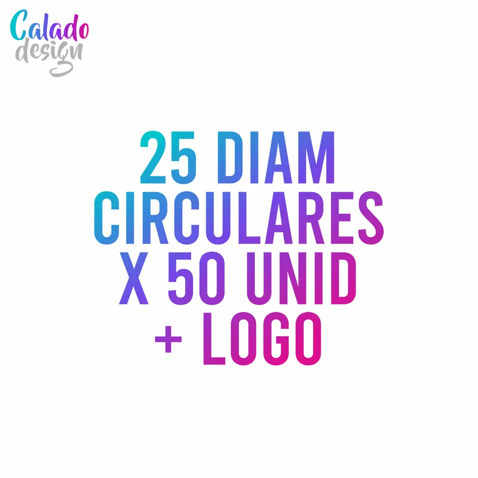 50 Bandejas 25 cm diam + LOGO