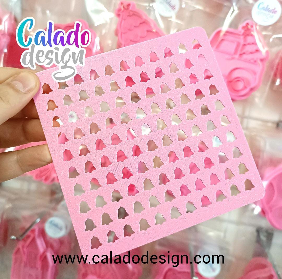 Campanas - Stencil para sprinkles