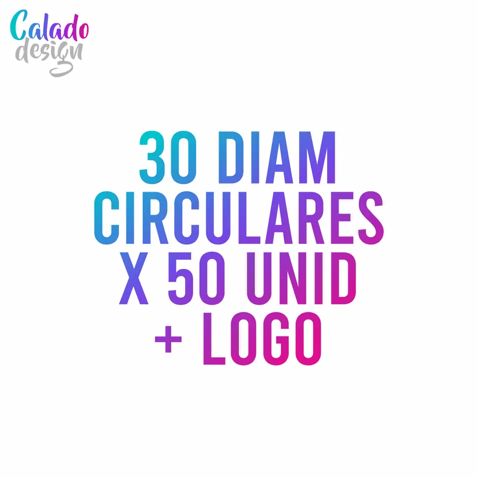 50 Bandejas 30 cm diam + LOGO