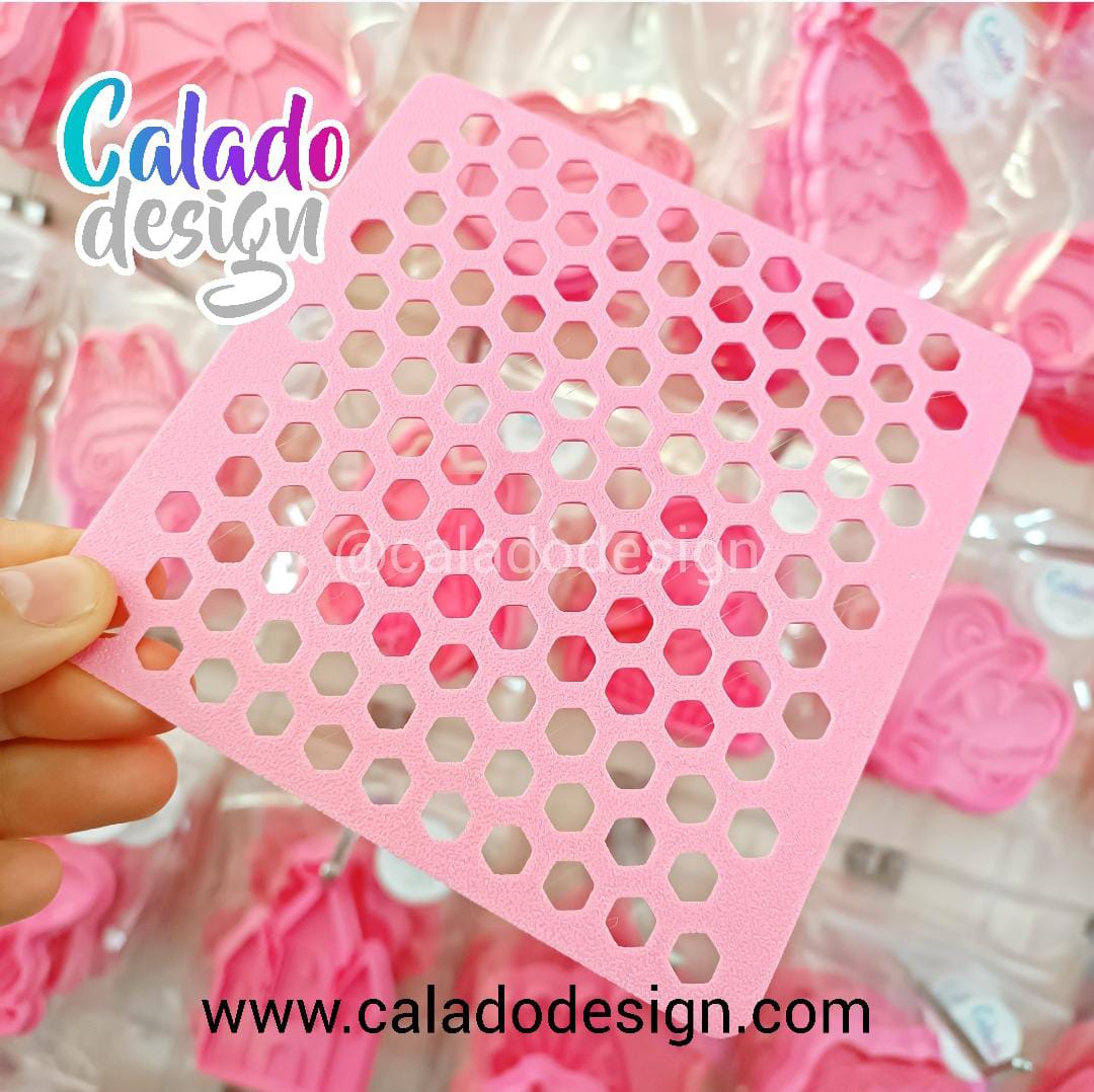 Hexagonos Stencil para sprinkles