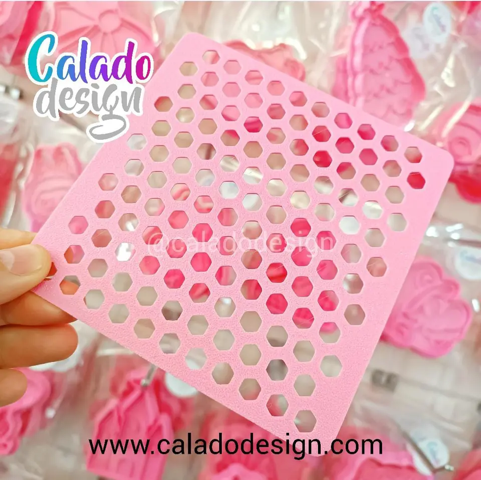 Hexagonos Stencil para sprinkles
