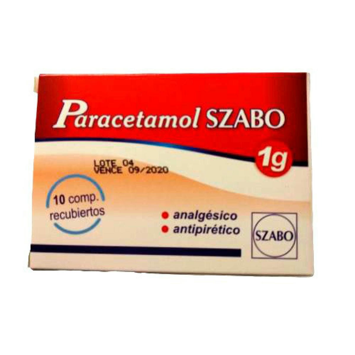 Paracetamol 1 gr x10 comp. szabo