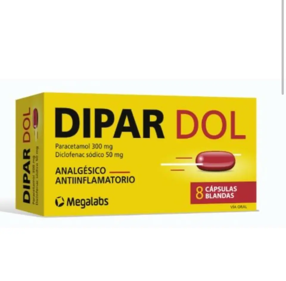 Dipar dol capsula blanda x8