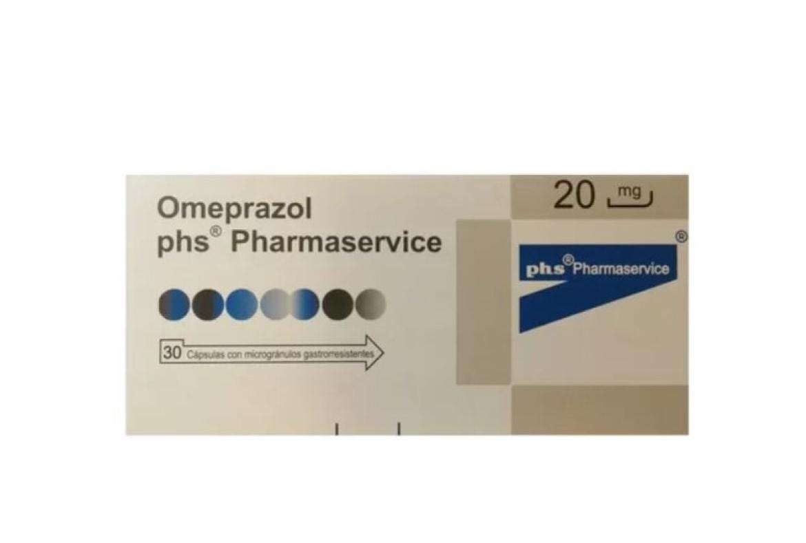 Omeprazol 20mg x 30 capsulas pharmaservice