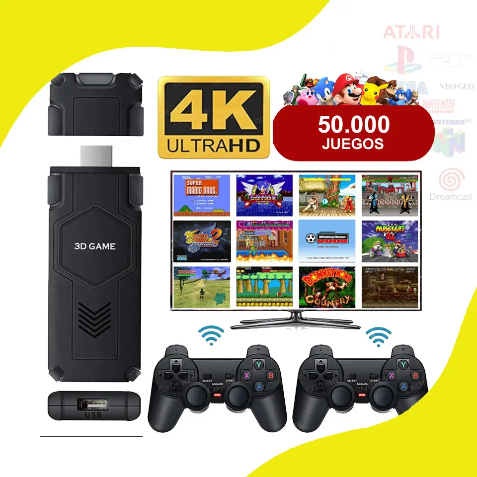Consola Retro RBX Game Stick Y5 + 50.000 Juegos!