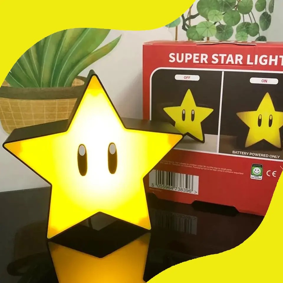 Lampara Super Mario Super Star LED