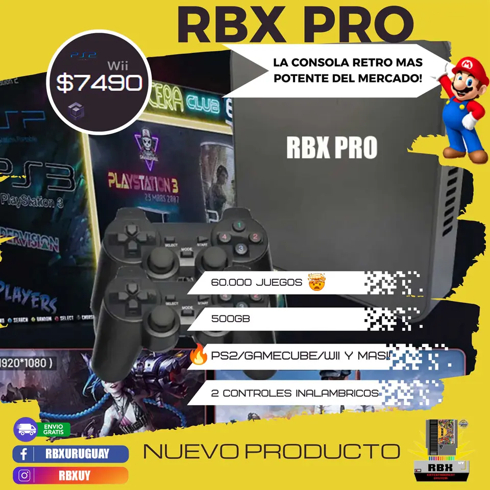 Consola Retro RBX Pro + 69.000 Juegos!