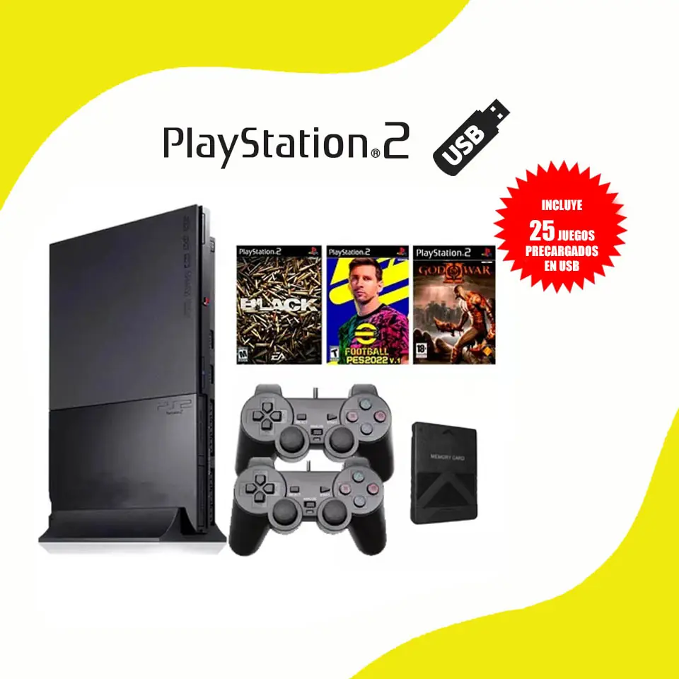 Playstation 2 + Memory Card + Muchos Juegos!