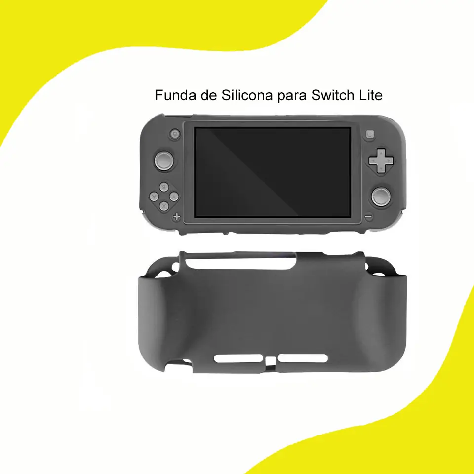 Funda Silicona Negra Para Nintendo Switch Lite