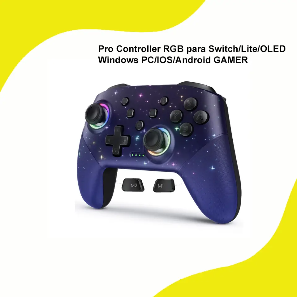 Joystick Inalámbrico Pro Nintendo Switch / PC / Android - RGB
