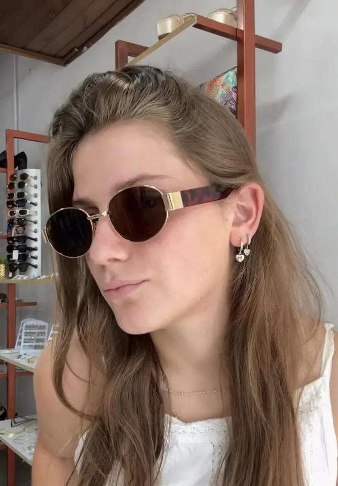 Lentes print marron